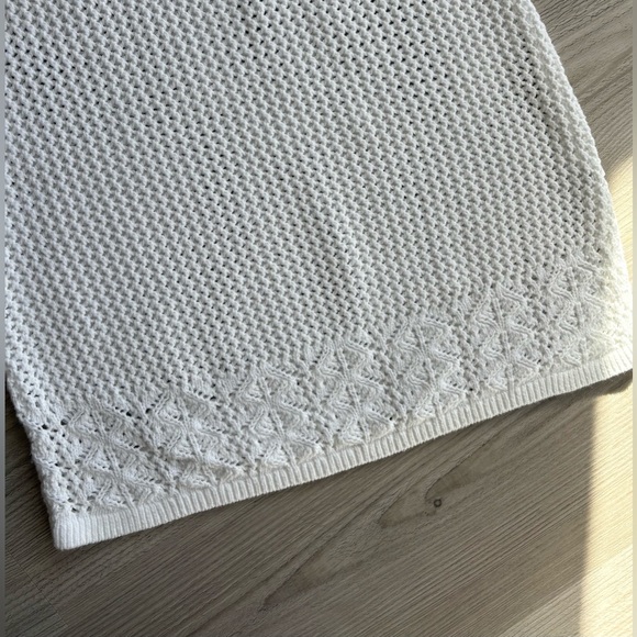 Abercrombie Kids White Knit Sleeveless Cover Up Dress - Picture 4 of 5